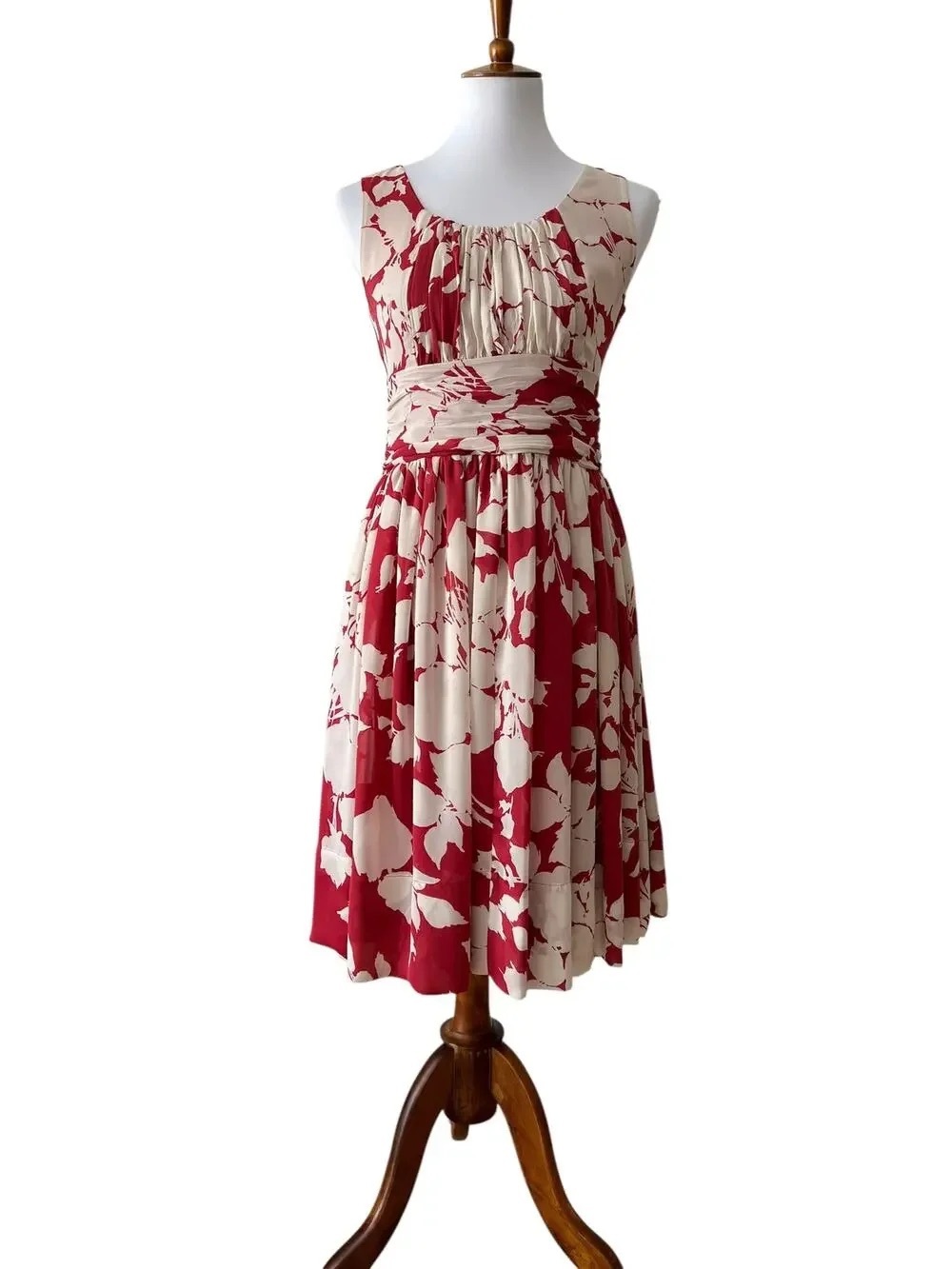 Talbots Small Cocktail dress Fall Retro Chiffon 50s Wedding Guest Homecoming